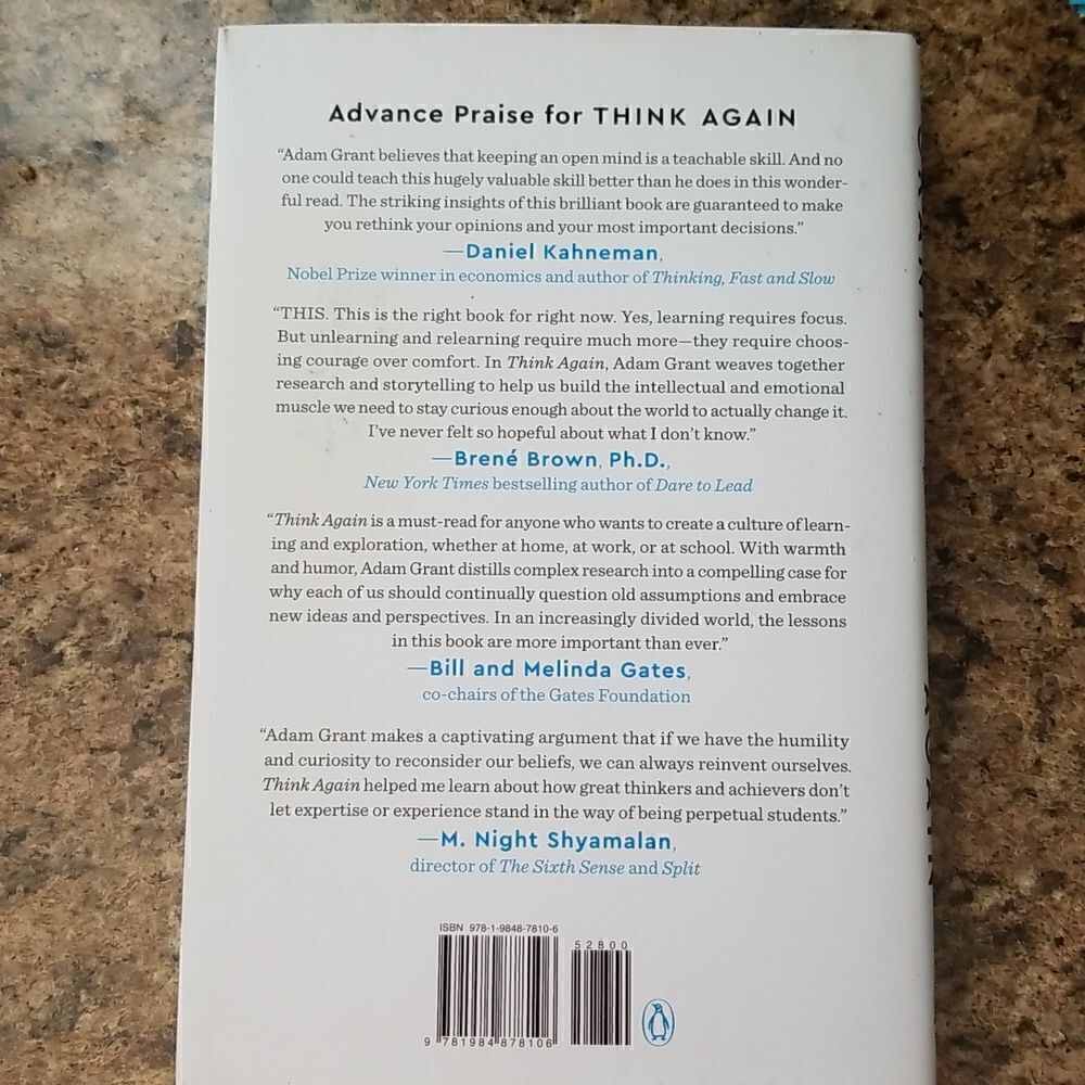 Think Again Adam Grant book - Picture 6 of 6